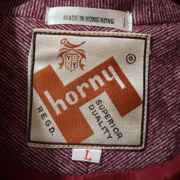 Horny Berry Vintage Purple Textured Pantsuit Jacket & Pants Professional LG - Picture 15 of 16